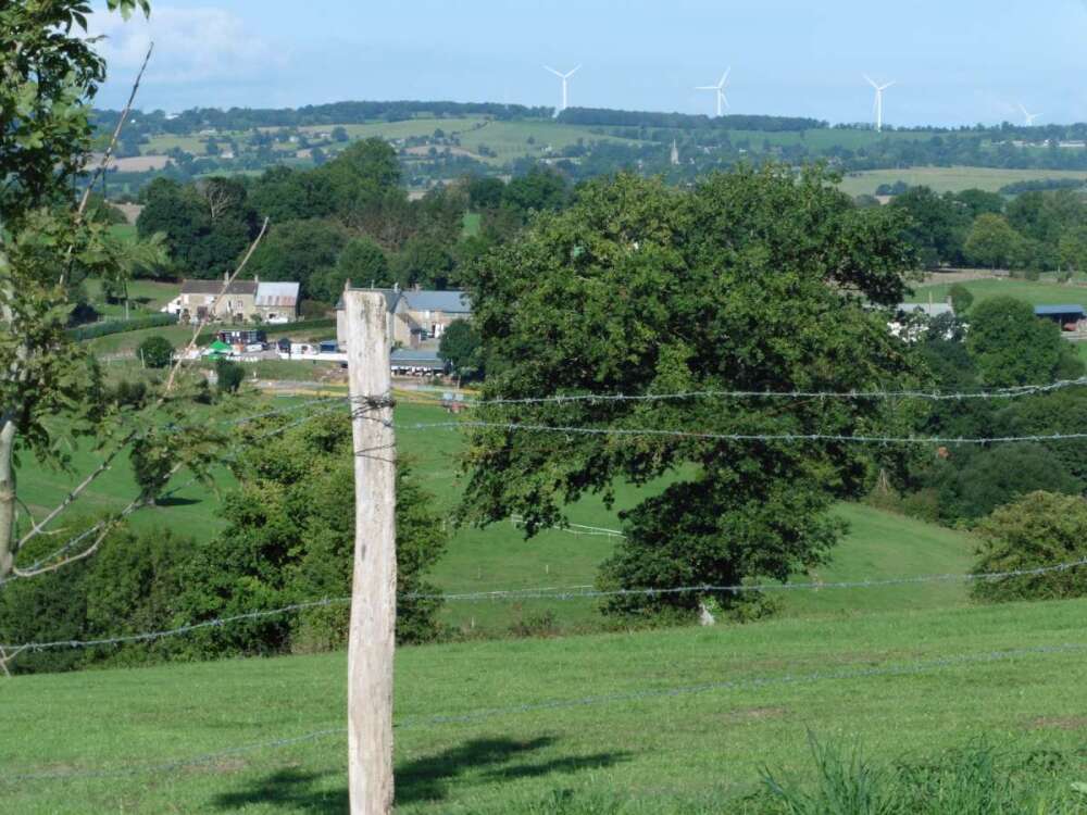 Vue panoramique sur la campagne