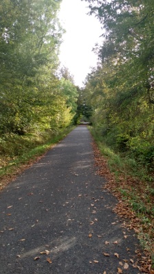 La piste cyclable RD 805, sur l'itinéraire de la "Scandibérique".