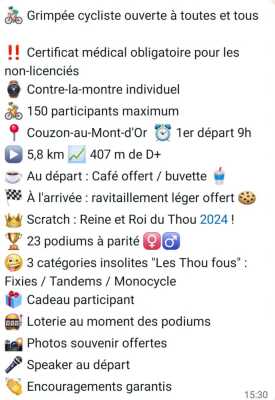 Photo prise liée au parcours