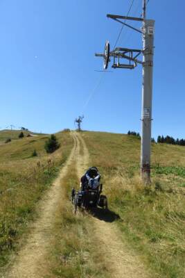 teleski les gentianes, montée raide