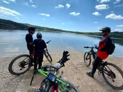 Provence Verdon VTT 25 départ Saint Lauren du Verd